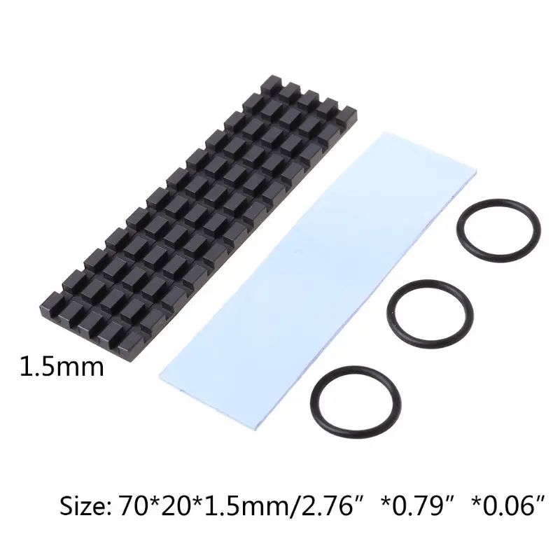 

Теплоотвод из чистой меди для Ps5 SSD nGraphene M.2 2280 PCI-E NVME SSD, теплоотвод, теплопроводность, силиконовый охладитель, аксессуар