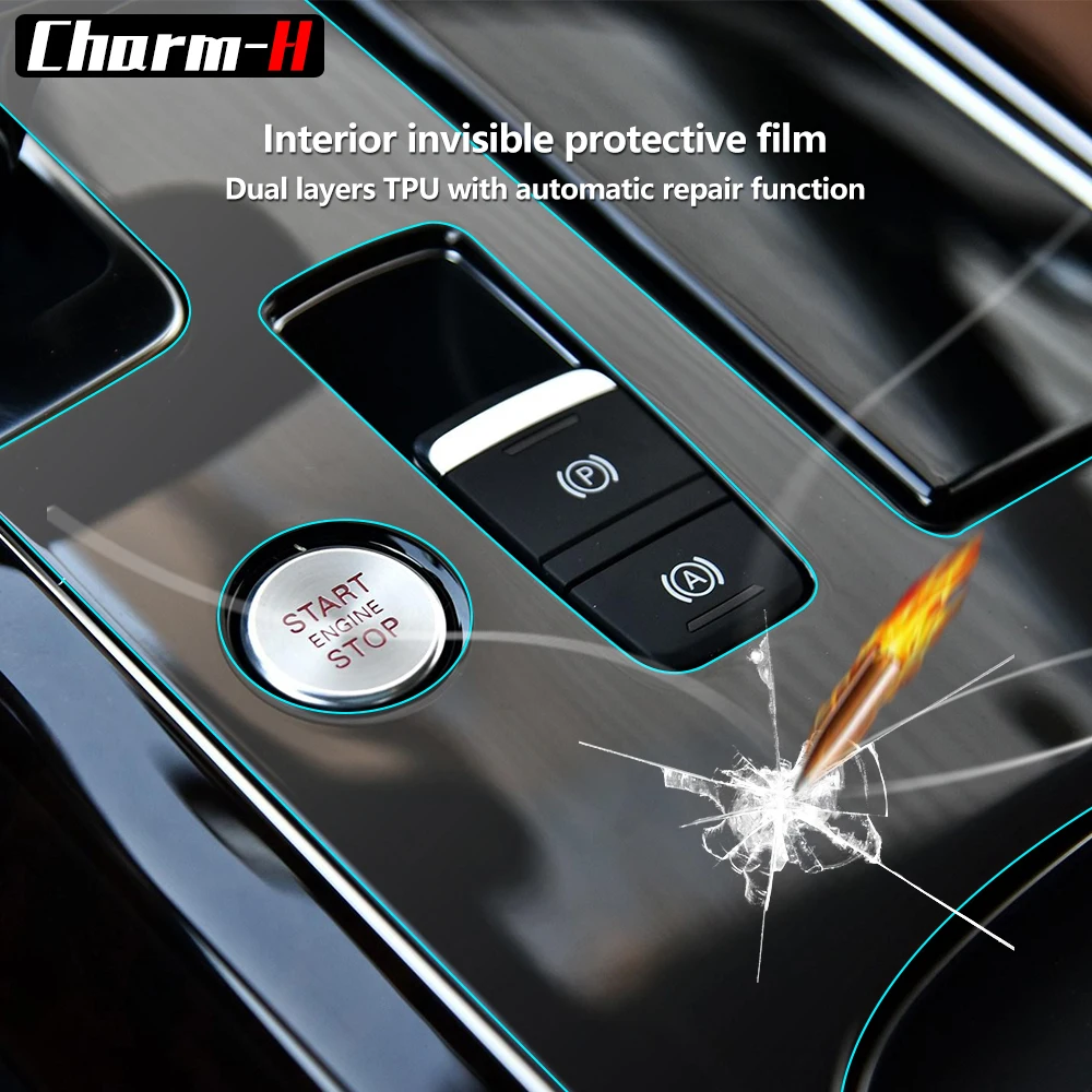 Для Audi A8 центральная консоль управления Панель переключения передач внутренняя отделка защитная пленка аксессуары протектор наклейки