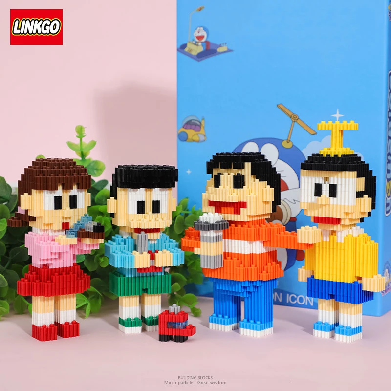 

Mini Building Blocks Anime Character Model Bricks Classic Cartoon Dolls DIY Puzzle Assembling Connecting Blocks Children's Toys