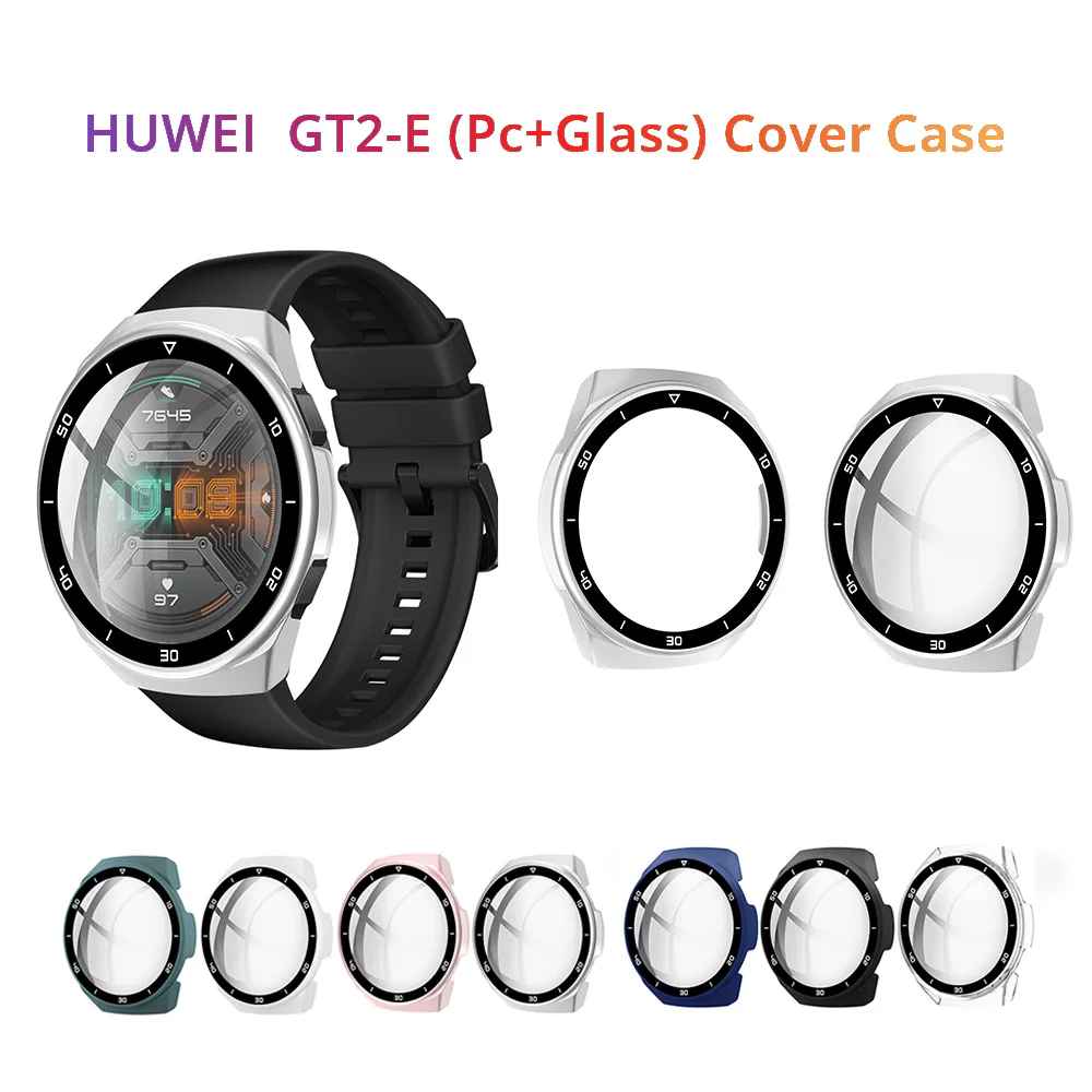 

Стеклянный чехол для Huawei Watch Gt2 46 мм, закаленное стекло, пленка, чехол, полное покрытие, Hd бампер для Huawei Watch Gt2 46 мм, защитный чехол
