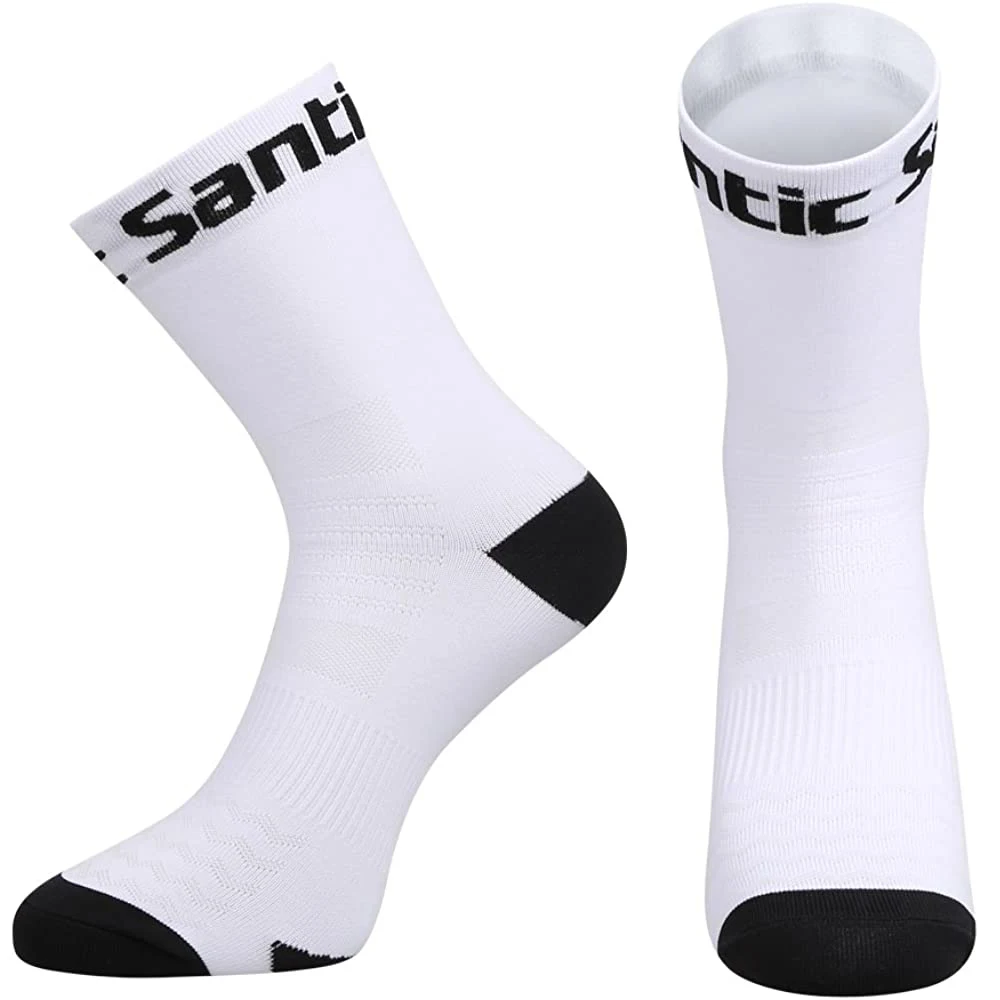 

Santic Men's & Women's Cycling Socks High Elasticity Breathable Unisex Sport Socks 1 or 2 Pairs Package MTB Bike Running Socks