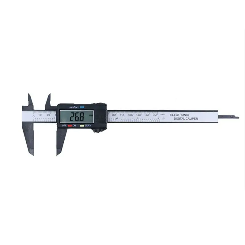 

6inch 150mm LCD Digital Electronic Carbon Fiber Vernier Caliper Gauge Micrometer Y1AD