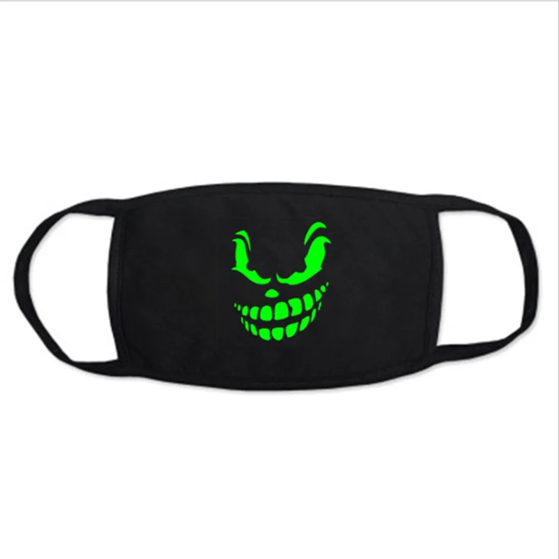 Круто! Светящаяся Пыленепроницаемая маска для лица Хэллоуина с изображением