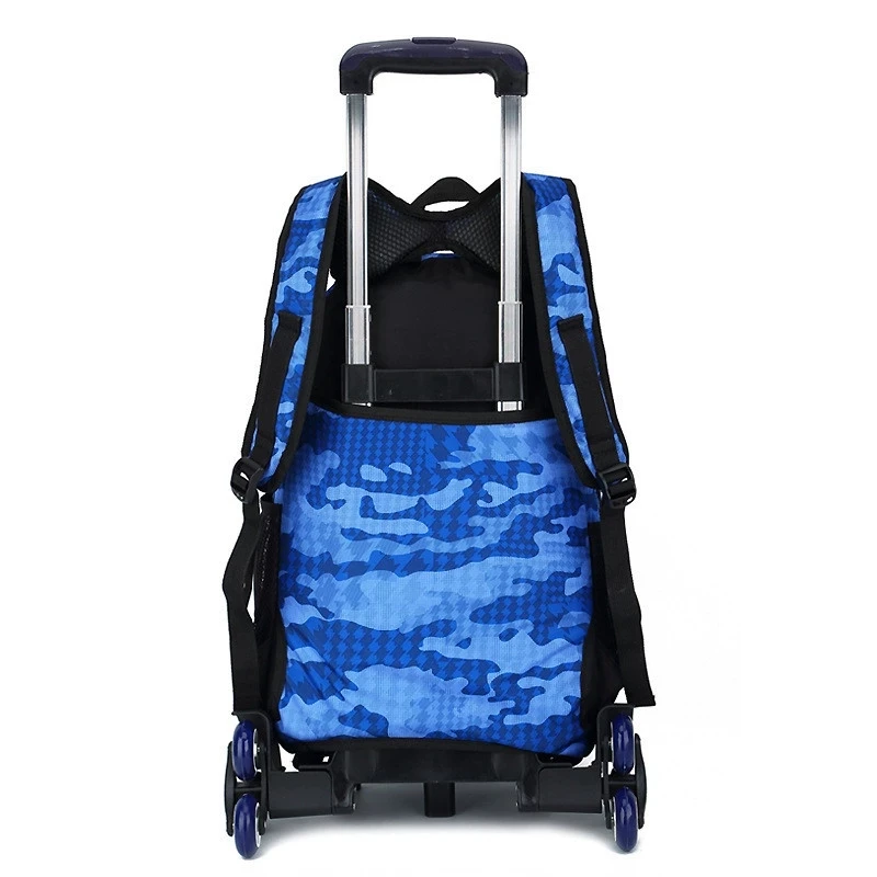 Children Trolley School Backpack 2/6 Wheels Fashion Wheeled School Bag for Girls Boys Detachable Kids Large Schoolbags Mochilas