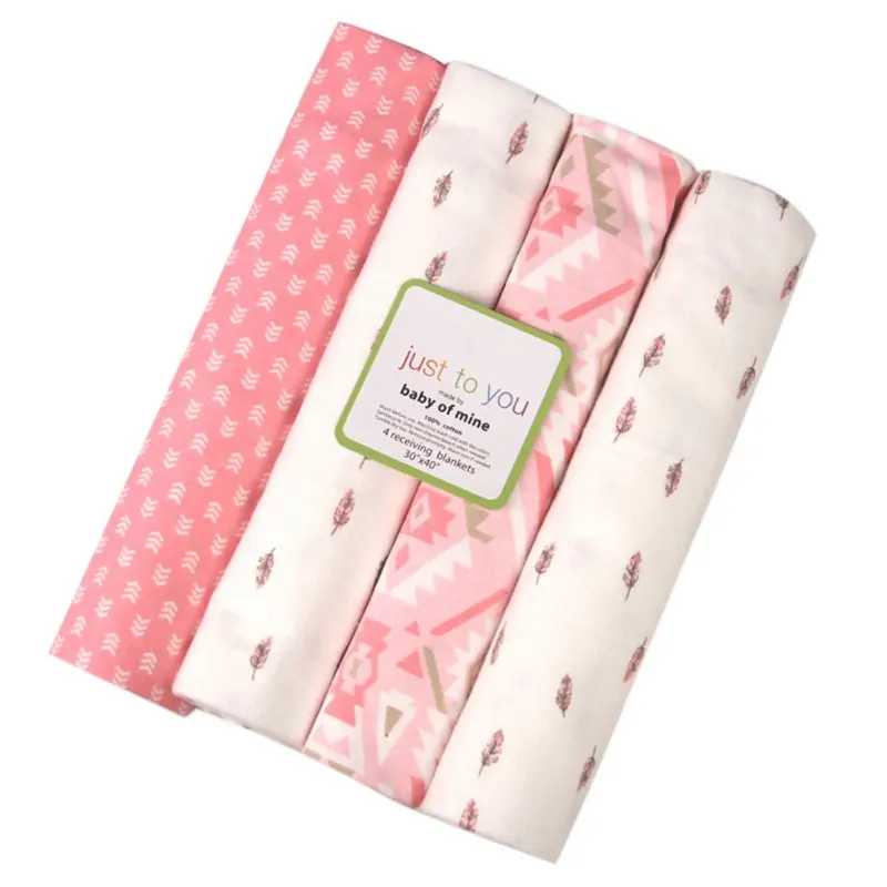 100% хлопок для новорожденных Детское одеяло очень мягкие фланелевые получения