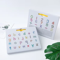 kid magnetic tablet drawing board pad toy bead magnet stylus pen 26 alphabet numbers writing memo board children educational toy