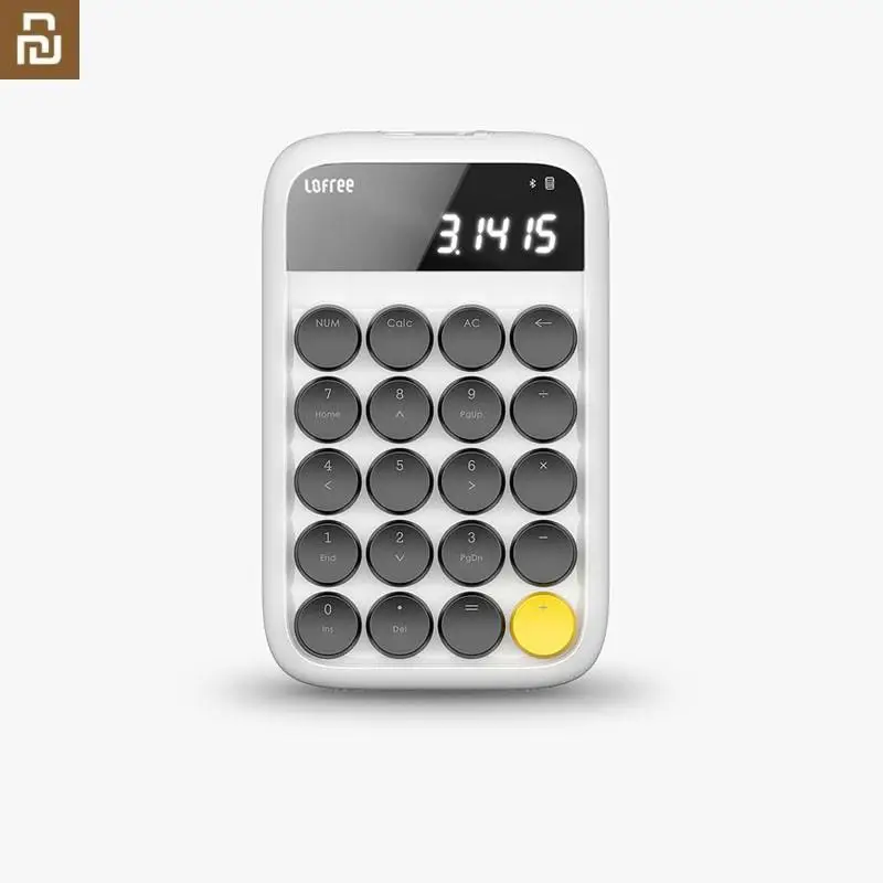 Youpin Lofree 20 клавиш Bluetooth цифровая Клавиатура Mini Numpad клавиатура беспроводная