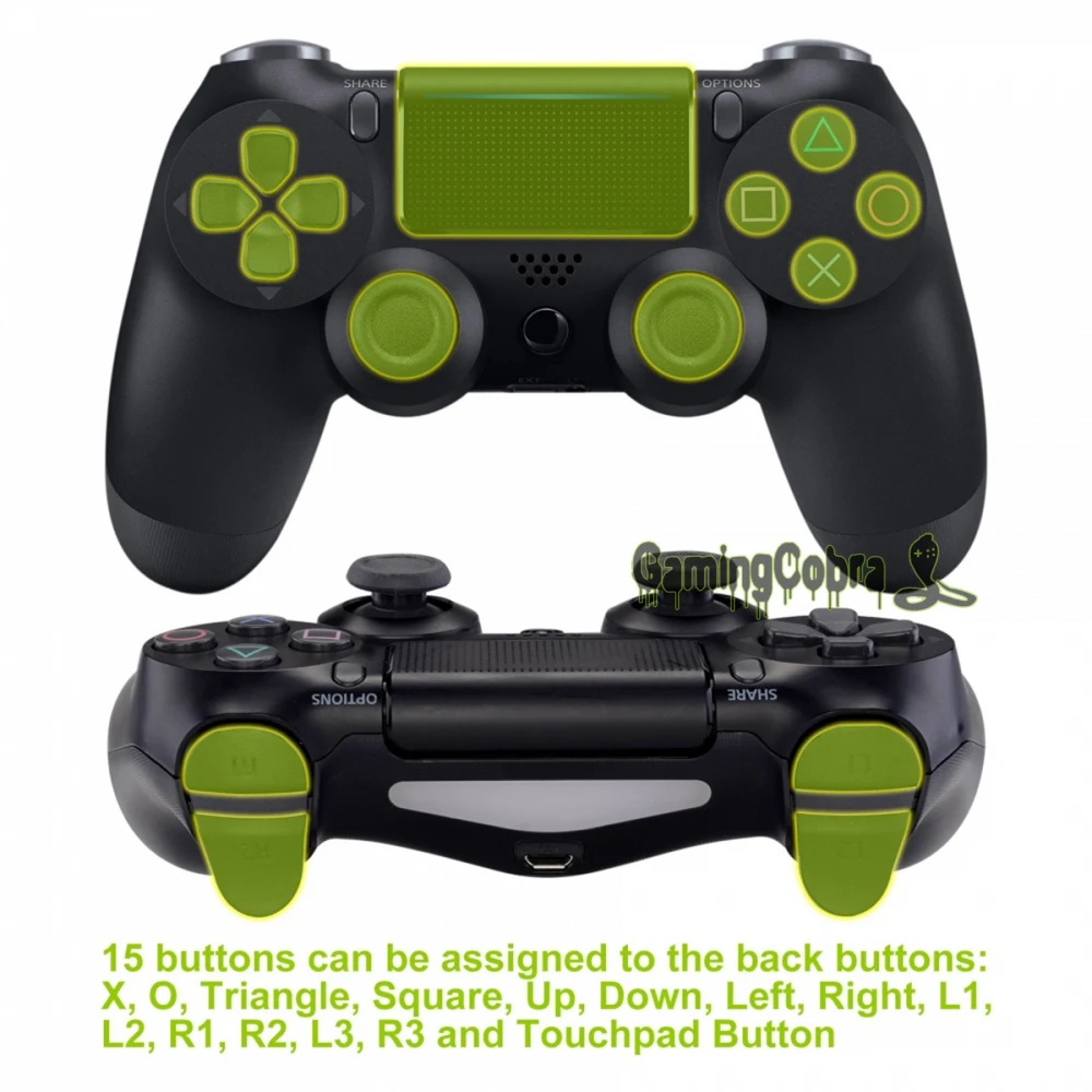 Текстурированная Красный рассвет программируемый Remap комплект для PS4 тонкий поляризационный фильтр Pro контроллер JDM 040/050/055 w/изготовленные на заказ задняя крышка в виде ракушки и 4 и пуговицами на спине