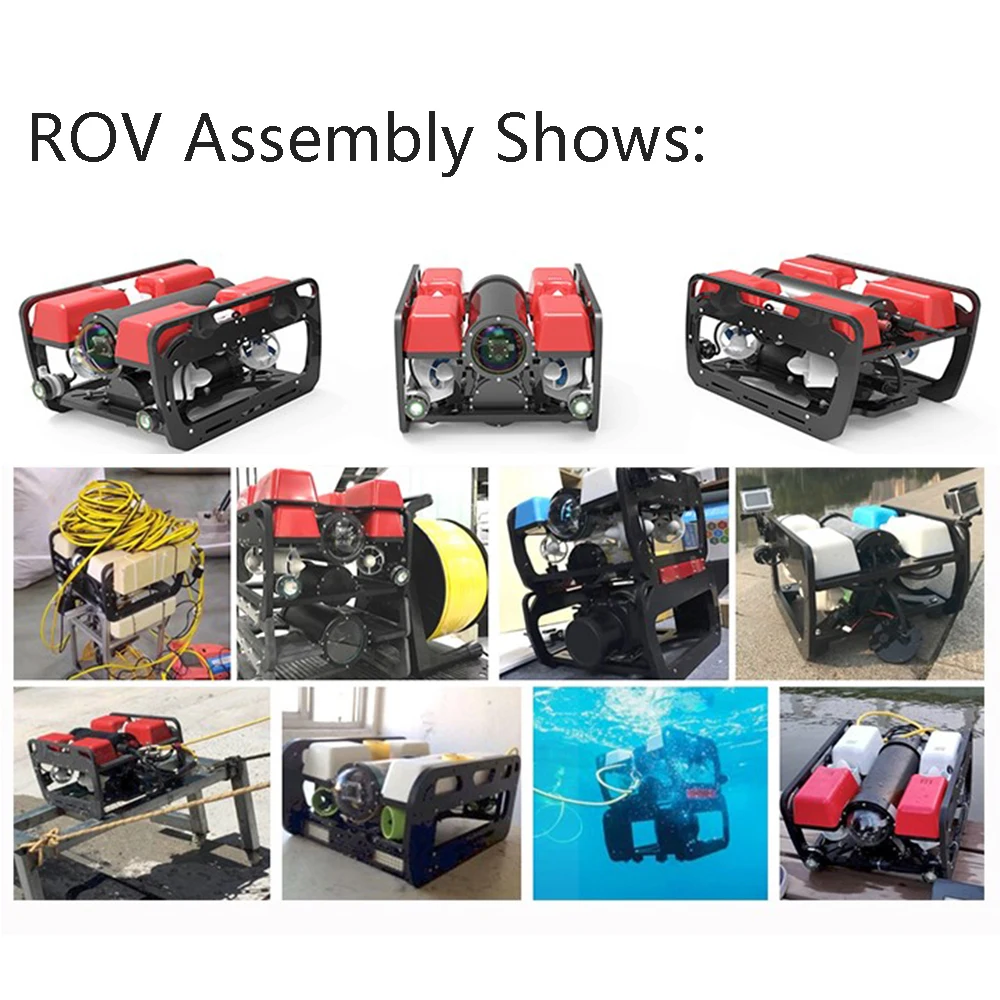 Bestellen 150M Tiefe Openrov HDPE Rahmen ROV Volle Set Diy Kit Unterwasser Roboter Für AUV Remote Betrieben Fahrzeug Raspberry Pi Pixhawk Ardusub