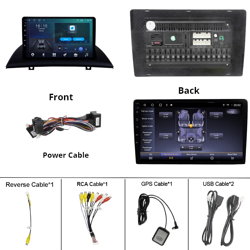 

2DIN Android10.0 Car Radio For BMW X3 E83 2004-2012 GPS Navigation Stereo Receiver DSP Auto Radio Car Receiver NO 2DIN DVD IGO