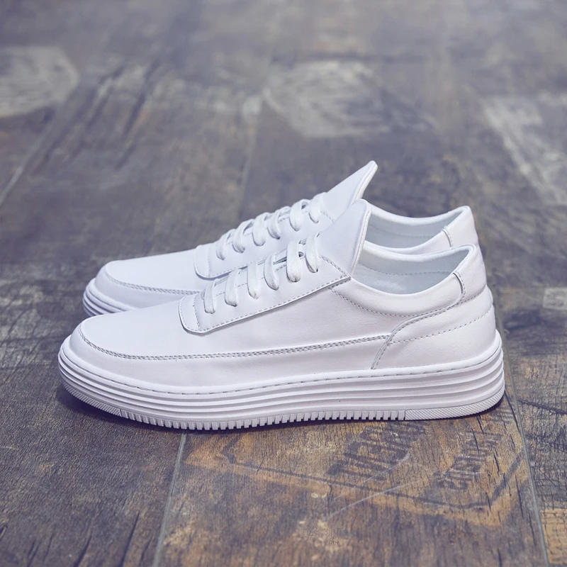 

Summer men's shoes breathable small white shoes men's Korean fashion high white board shoes versatile low top white shoes casual