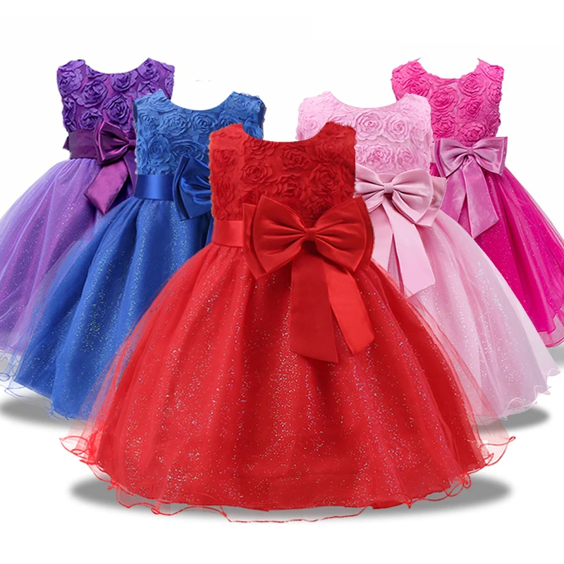 New girls dress dimensional banquet Princess Wedding Party sequins Sleeveless Year For Girls | Детская одежда и обувь