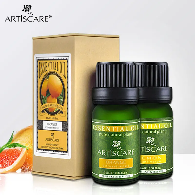 ARTISCARE 100% натуральное чистое эфирное масло апельсина + лимона Отбеливающее