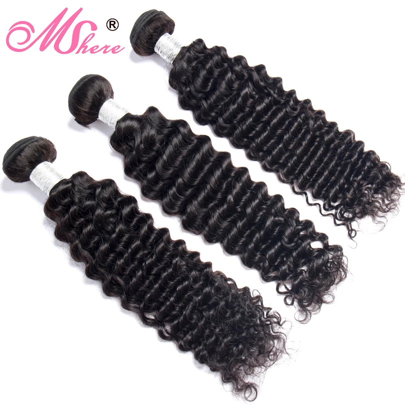 Mshere волосы индийские вьющися с закрытием Комплект s предварительно вырезанные