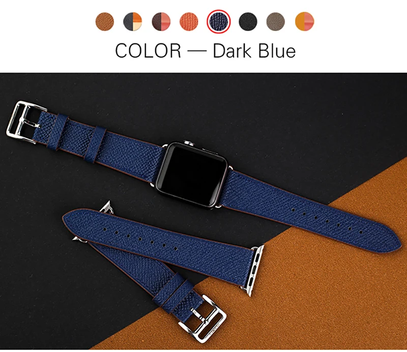 Kebitt, натуральная кожа, для мужчин и женщин, ремешок для apple watch, серия 5, 4, 3, 2, 1, iwatch, ремешок, 38, 40 мм, 42, 44 мм, ремень, одиночный тур, полосы