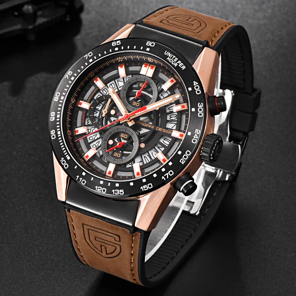 

PAGANI DESIGN 2020 Top Luxury Brand Waterproof Quartz Watch Men Fashion Military Countdown Clock Wrist Watch Relogios Masculino