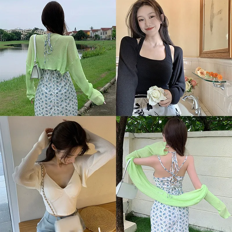 

Women'S New Cardigan Jacket, Thin Short, Bottoming, Casual Slim Knit Sweater, Holiday Top