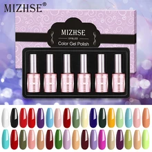 MIZHSE 18 мл Гель лак Лаки покрытие для ногтей полустойкое к УФ гель
