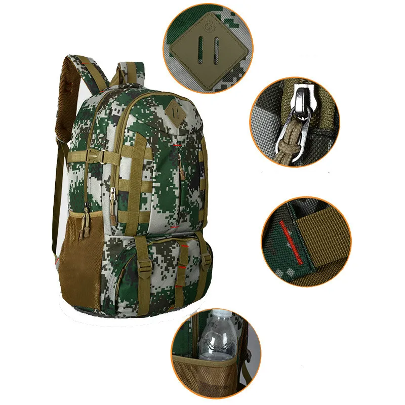 Походные рюкзаки объемом 50 л 600D нейлоновая Тактическая Военная Сумка армейские