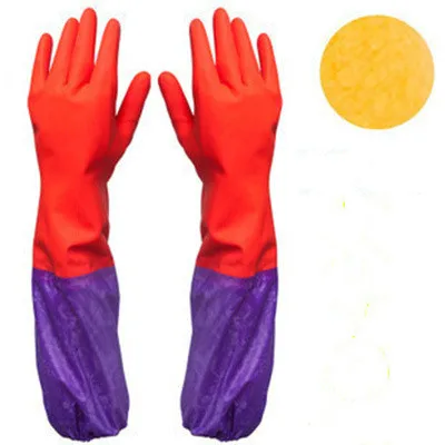 Водонепроницаемые латексные перчатки аксессуары для мытья посуды с длинными