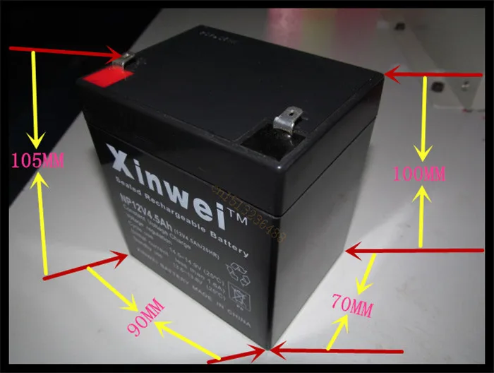 Аккумуляторные батареи 12V 4.5Ah свинцово-кислотные аккумуляторные электрическое