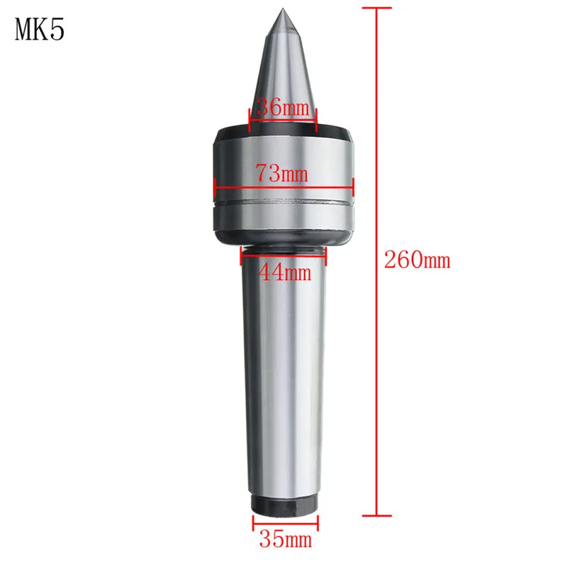MK1/MK2/MK3/MK4/MK5 60 градусов прямой фрезерный центр инструмент точность Морзе конический подшипник токарный Поворотный вращающийся-#4