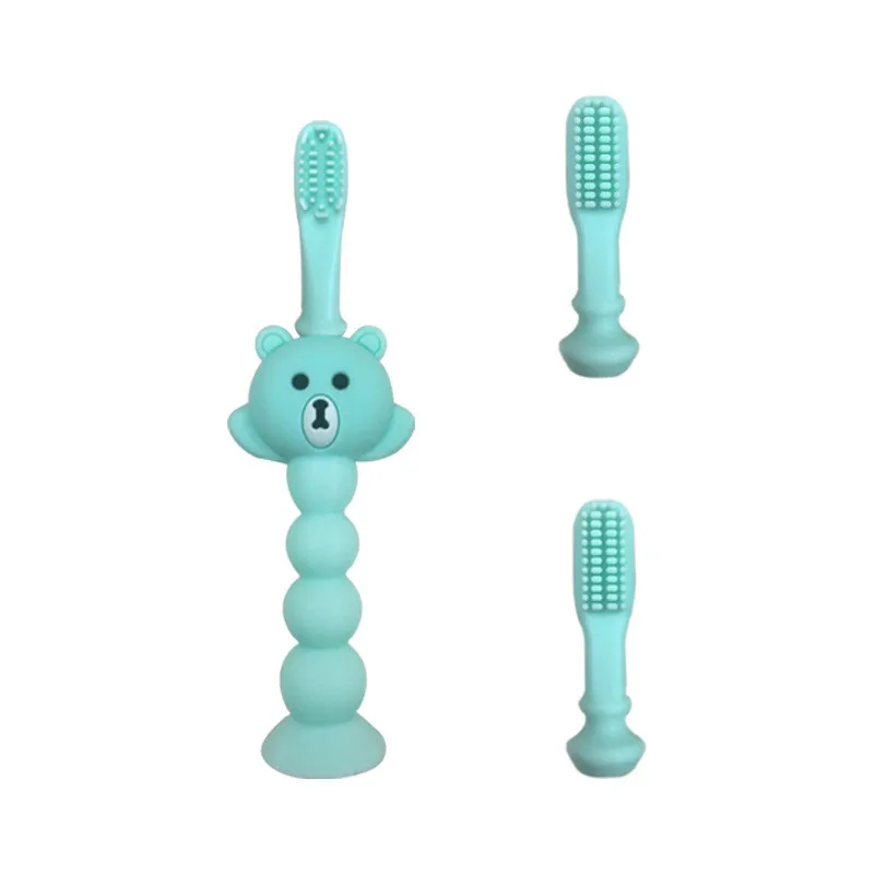 

Baby cute bear training silicone toothbrush baby special soft bristles toothbrush children oral care products baby milk toothbru