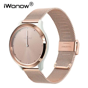 Миланский Браслет Нержавеющаясталь ремешок для наручных часов Garmin Vivomove HR 3 3S  Vivoactive 4 4S 3Вену 2 2S КВLuxe Стиль ремешок для часов