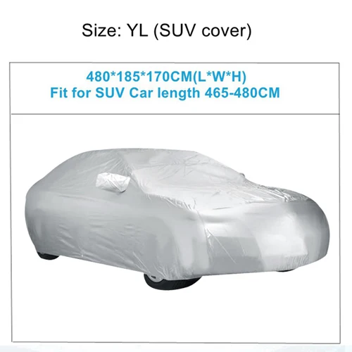 YL-480x185x170cm X Autohaux универсальные автомобильные Чехлы, крытые, уличные, водонепроницаемые, защита от солнца, снега, пыли, дождя, защитная крышка для внедорожника, седана, грузовика - Название цвета: YL-480x185x170cm