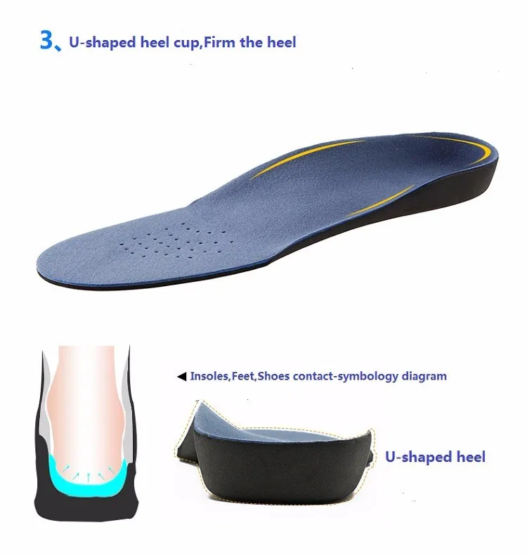 High Quality Flat Foot Orthopedic Insoles For Shoes Soles Inserts Arch Support Corrector Men Women Shoe Pad Eva Sports Insoles
