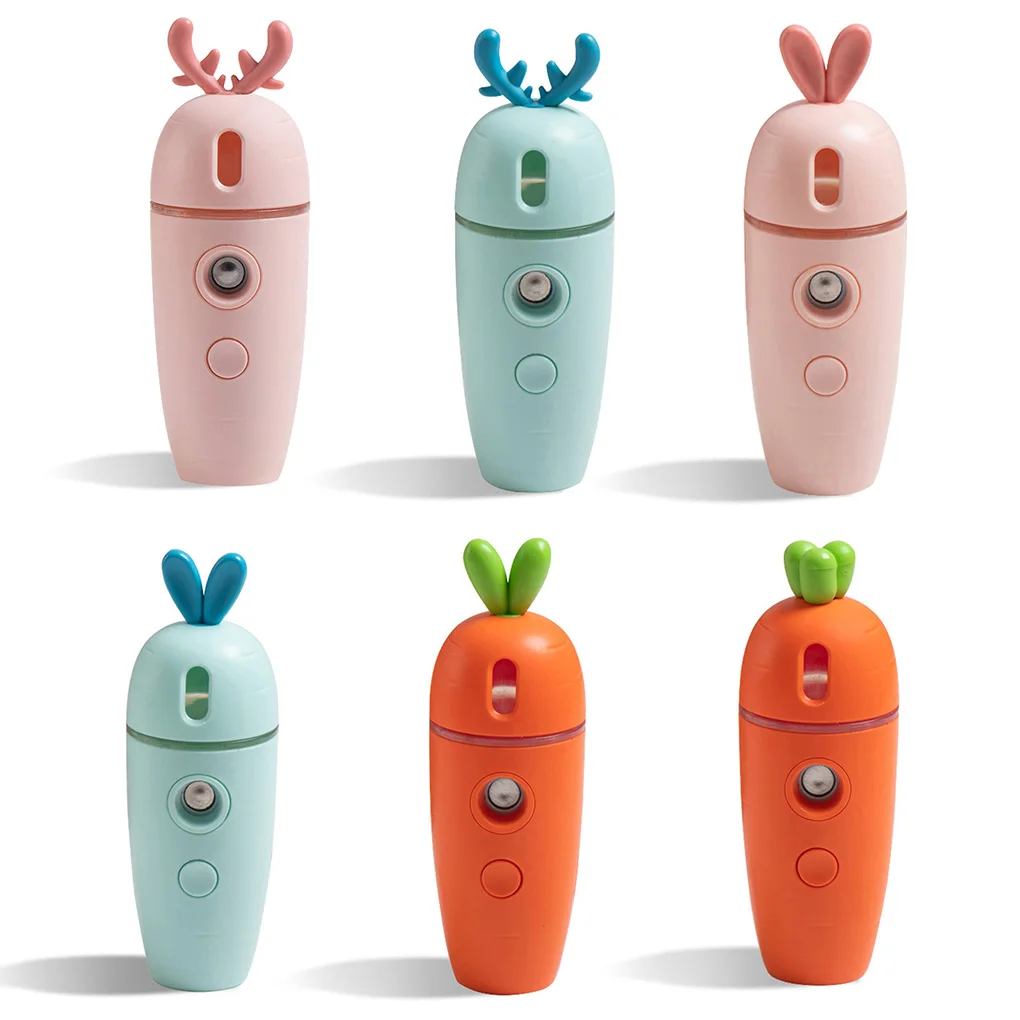 

Новейший милый увлажнитель воздуха в виде моркови, миниатюрный Портативный Usb увлажнитель воздуха со светодиодсветильник кой, диффузор 7 цв...