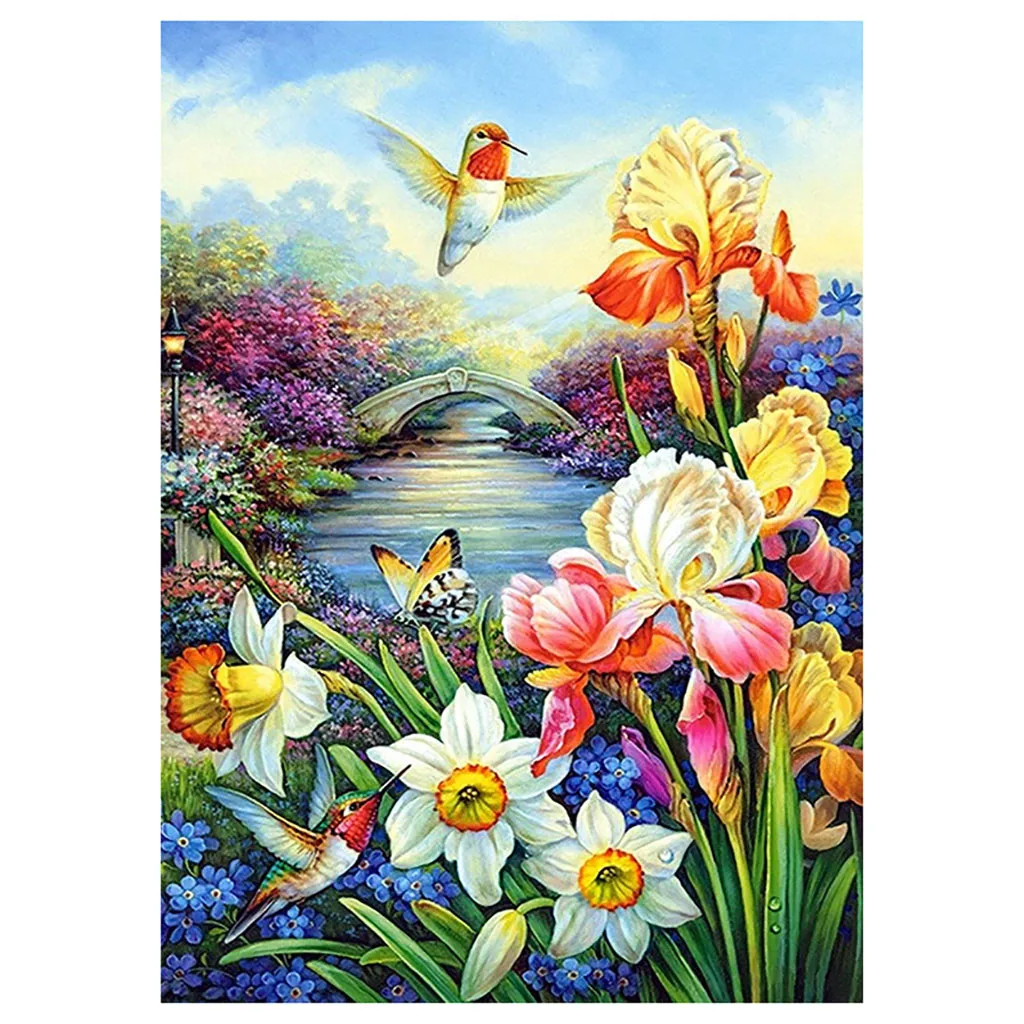 

5D алмазная вышивка, распродажа, бриллиантовые картины, полная круглая птица, цветок, стразы, мозаика для вышивки крестиком, домашний декор