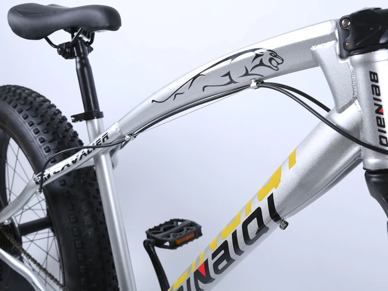 Горный велосипед 4,0 fat tire велосипедный двойной дисковый тормоз пляжный велосипед Снежный велосипед светильник из высокоуглеродистой стали горный велосипед