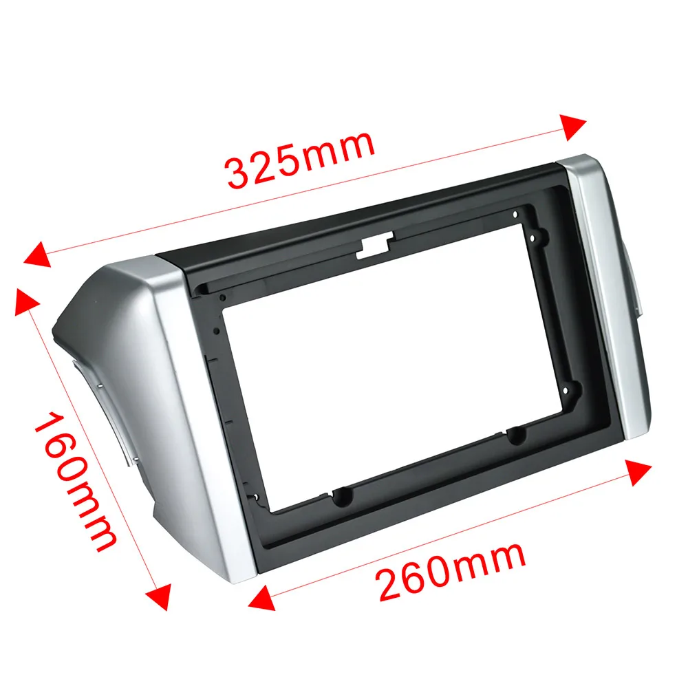 9-дюймовая Автомобильная фасция для TOYOTA Innova 2016-2018 двойная Din фассия панель