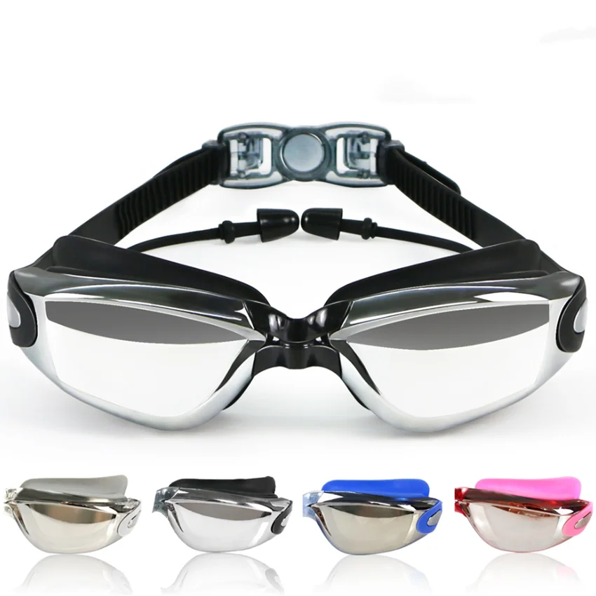 

Новые стильные очки для плавания, удобные водонепроницаемые и противотуманные очки по рецепту, очки для плавания, очки для взрослых, оборуд...