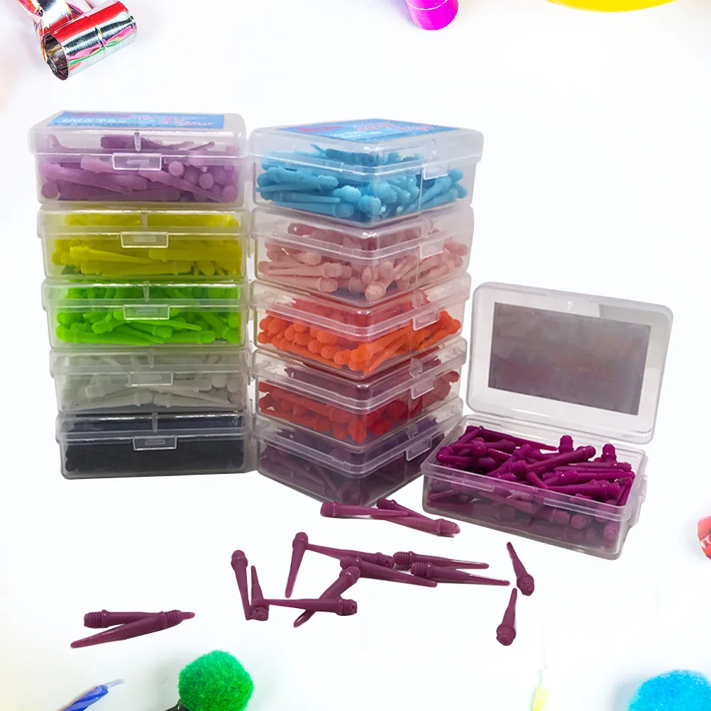 

80pcs Dart Points Tips for Electronic Darts 2BA Screw Thread Dart Accessory (Mixed Color)