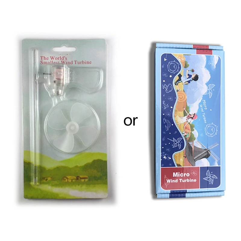 Маленький мини-генератор ветровых турбин светодиодсветодиодный Обучающие