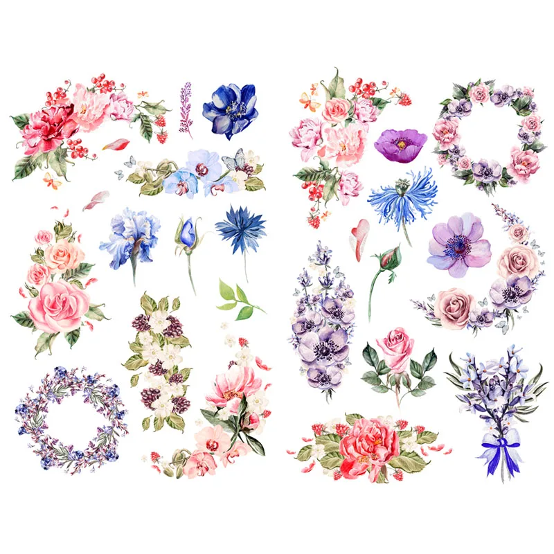 1 шт Пион цветок красочный цветочный декор милые эстетические пули журнал