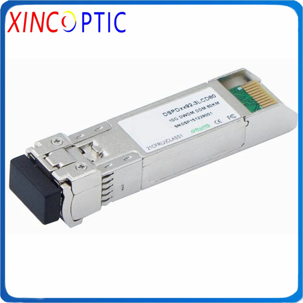 10-дневное SFP + DWDM оптический трансивер 80 км 10GBASE-DWDM (100-ггц ITU grid) 1528 77 нм ~ 1563 86 80км