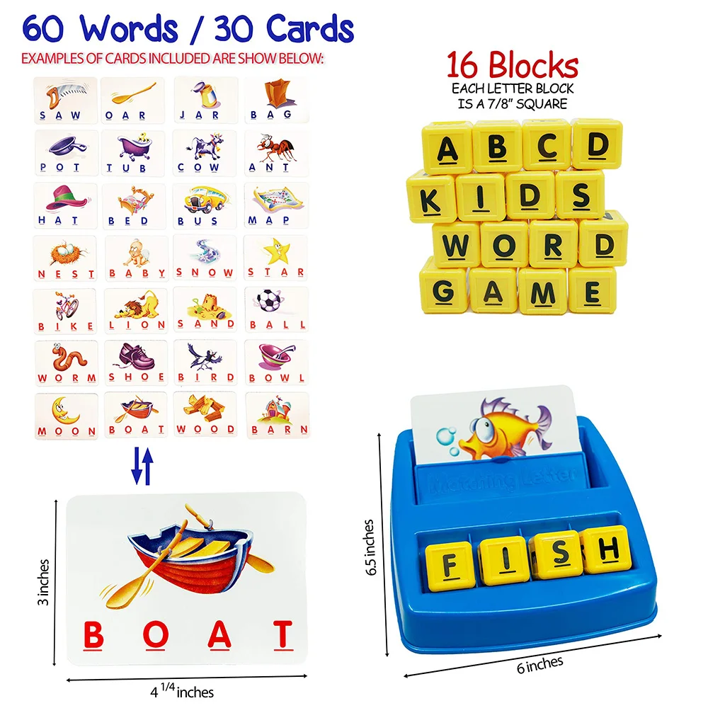 

Literacy Fun Game Family Fun Matching Letter Game Learning Toys English Word ABC Puzzle Educational Toys For Children Kids Gift