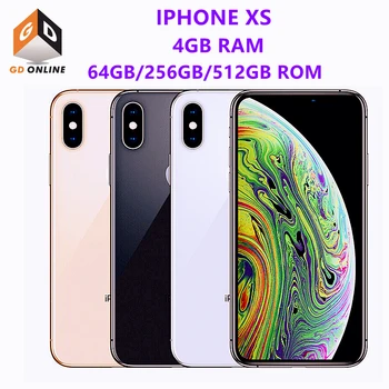 Genuine Original Apple iPhone XS 5.8" RAM 4GB ROM 64GB/256GB/512GB Smartphone Hexa Core IOS A12 Bionic NFC LTE 4G Cell Phone
