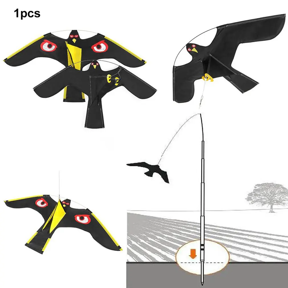 Breeze Easy To Fly Realistic Bird Safari Field Kite Stunning Scare Rice |