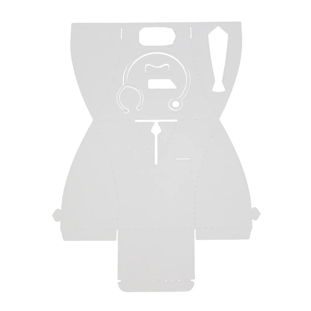 3 вида стилей костюм мужской галстук бабочка металлический Трафаретный вырубной