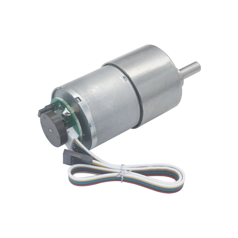 Фото С ультратонкой оправой 37 мм Диаметр все металлические Шестерни коробка 12v 24v DC Шестерни двигатель с датчиком 7 об/мин до 1600 об/мин Шестерни мо... №2