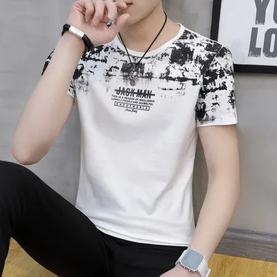 

Short-sleeved t-shirt boys tide brand trend 2020 new ins Hong Kong style