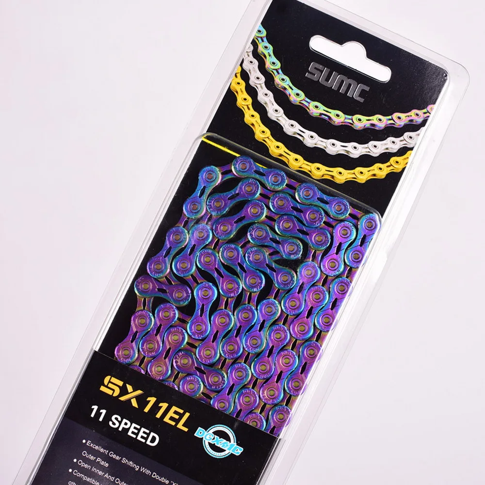 SUMC Chain SX11EL для M7000 M8000 11 22 скоростная цепь сеть MTB титановый Золотой Серебряный цвет