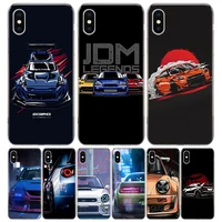 cool japan jdm sports car comic cover phone case for iphone 11 pro max 13 12 mini 6 x 8 6s 7 plus xs xr 5s se art coque
