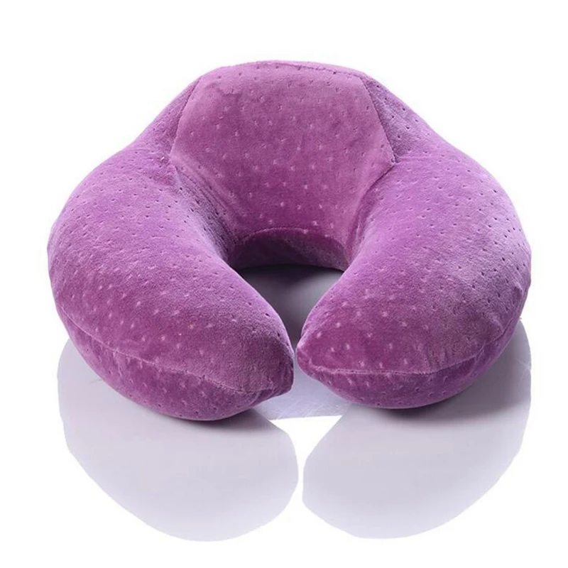 Обновленная u-образная подушка для путешествий из пены с памятью 360 градусов