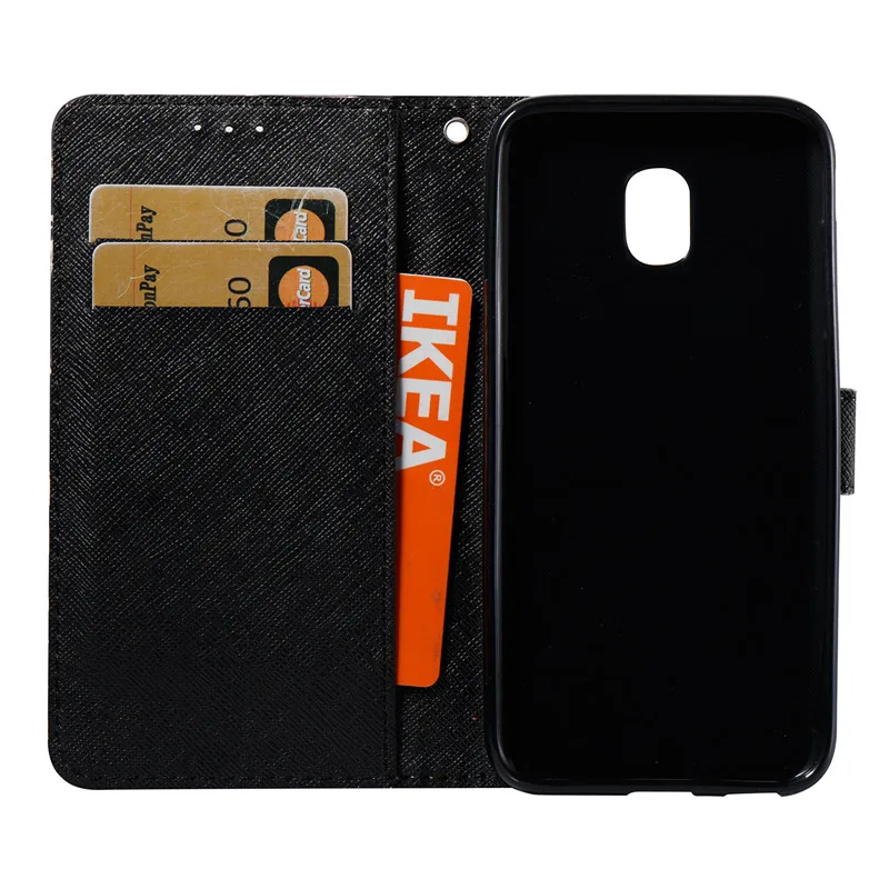 3D мраморный Плетеный Бумажник кожаный чехол для телефона Samsung Galaxy J3 J5 J7 2017 года Eur