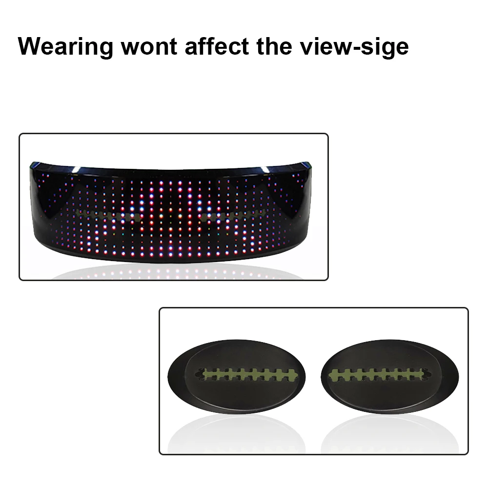 저렴한 최신 USB 충전식 앱 프로그래밍 가능 블루투스 매직 플래싱 라이트 LED 안경, 2021